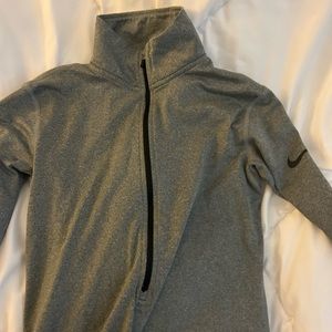 Gray Nike quarter zip